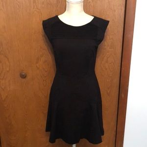 Black dress from Banana Republic with striped/patterned chest and back zipper S6